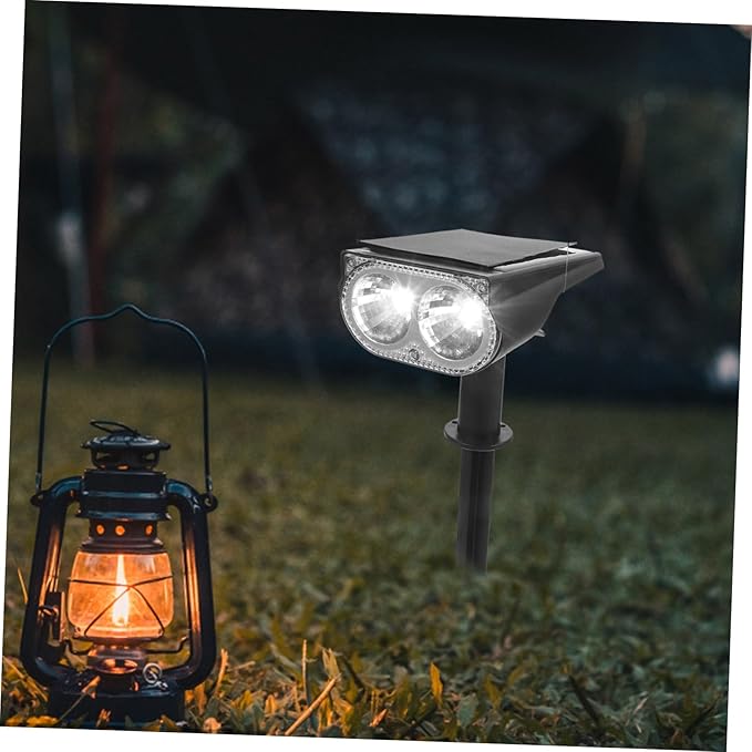 Homoyoyo 2pcs Solar Spotlights Led Landscape Lights Outdoor Garden Lights for Decorative Use