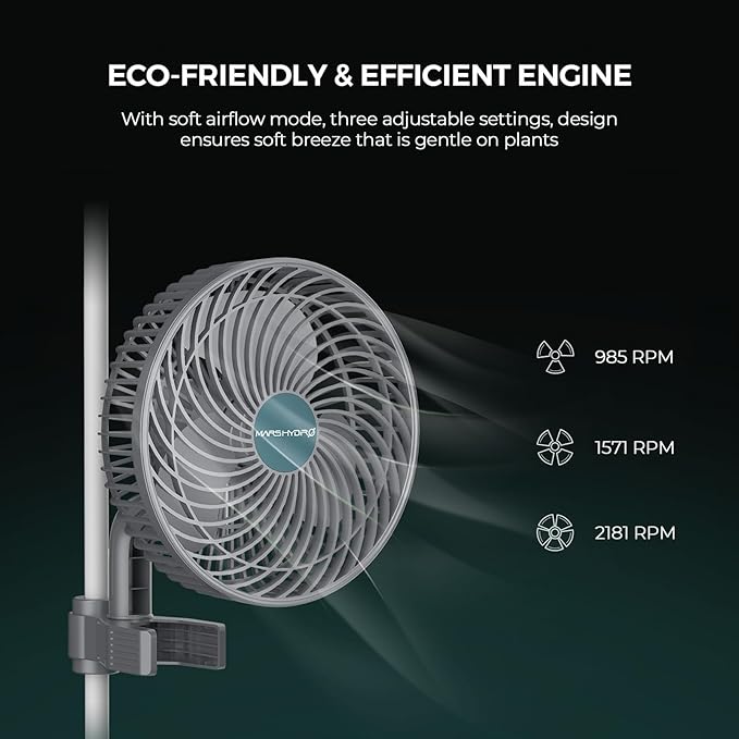 MARS HYDRO FC-E3000 300Watt LED Grow Light with M6 Grow Tent Fan 10 Speeds Powerful Full Spectrum Grow Light Bar Smart Dimmable &amp Integrated Grow Lampe for Veg Bloom Flower Achieve 2.8 umol/J