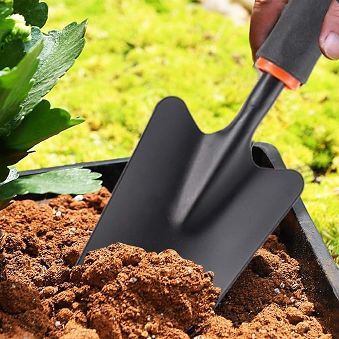 Niiyen 4PCS Garden Tool Set Portable Garden Shovel Rake Tool Modern Home Shovel Kit Gardening Accessories for Garden Flower Planting Gift