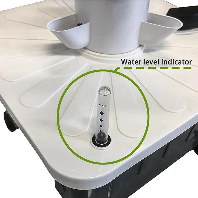 Hydroponic Growing System 45 Holes Indoor Garden Tower for Herbs Vegetables Fruits LettuceSoil-Free Smart Gardening Kit (Space-Saving Design)