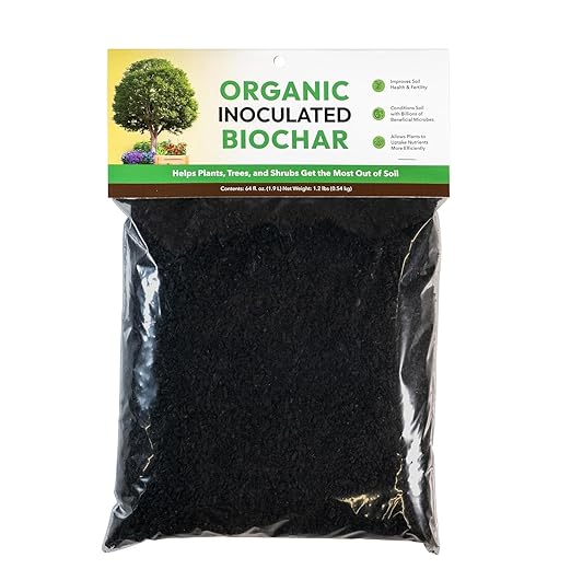 Organic Inoculated Biochar: Helps Plants and Trees Get The Most Out of Soil | Allows Plants to Uptake Nutrients More Efficiently | Contains Millions of Soil-Enriching Micro-Organisms | 128oz Bag