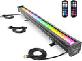 Linkable LED Wall Washer Light with RF Remote 144W RGBW Color Changing LED Linear Light Bar AC120V 40 Waterproof RGB Wall Wash Lights for Oudoor &amp Indoor Lighting Projects ETL Certified