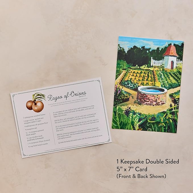Burpee 'Martha Washington’s Kitchen Garden' Seed Collection – 8 Historic Heirloom Vegetables Grown at Mount Vernon with Plant Labels &amp Keepsake Recipe Card
