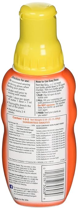 Espoma Organic Cactus Plant Food 8 oz ack of 4