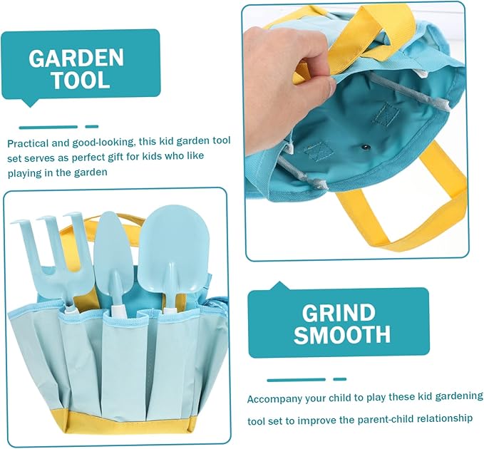 Yardwe Boys and Girls Gardening Tools Set Shovel and Rake Boys and Girls Gardening Tools for Transplanting