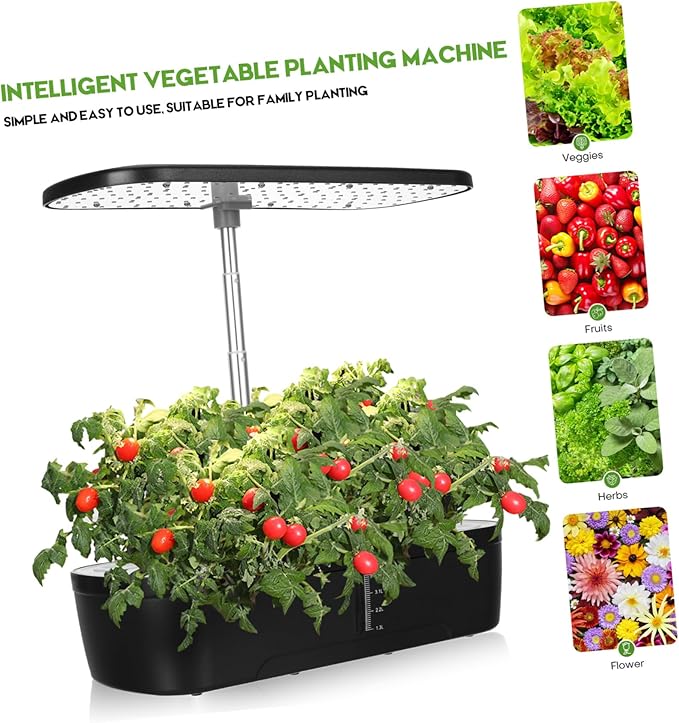 TOYANDONA 1 Set Indoor Plant Growing Kit with Grow Light Space Saving Hydroponics for Easy Indoor Gardening Germination Kit for Spaces and Home Use
