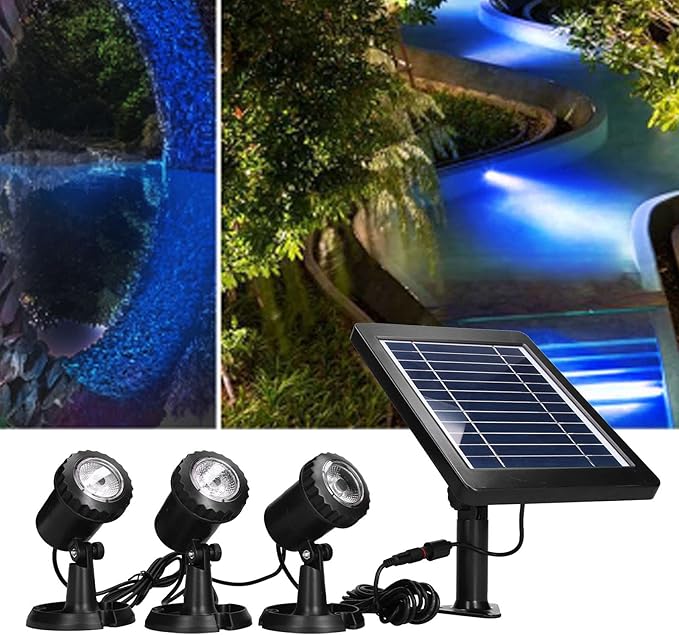 Solar Spotlight Adjustable Lighting Facilities for Courtyard Decoration IP68