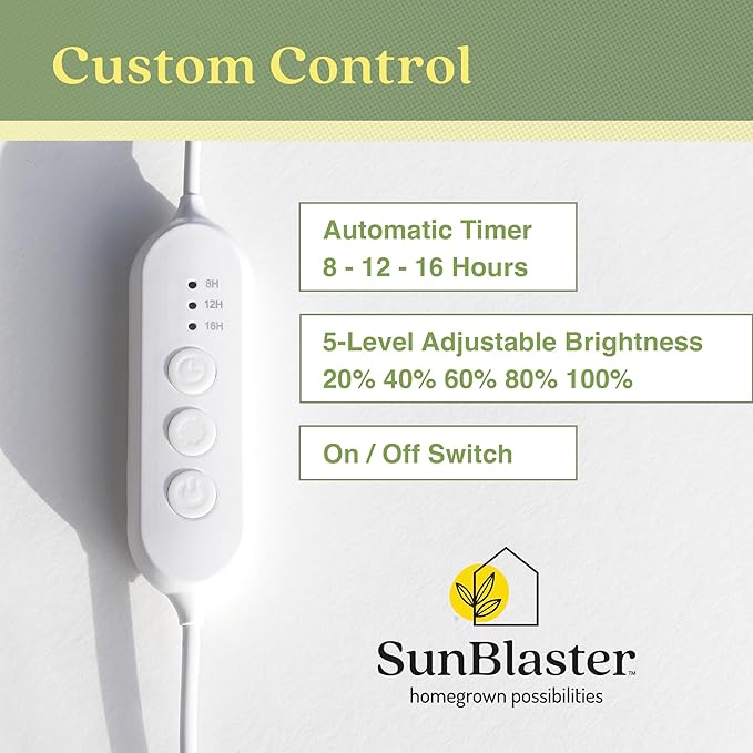 Halo 360 LED Plant Light for Indoor Plants Succulents Orchids Dimmable Adjustable Stand &amp Stake w/USB Adapter &amp Timer 2 Pack