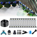 Update 98Ft Irrigation Copper Nozzle System Automatic Irrigation System with Replaceable 360°Bendable Sprayeratomizing Copper Nozzle for Watering System for Garden Plant Lawn Patio and Yard.(25)
