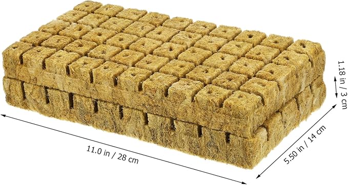 UPKOCH 100pcs Planting Cubes for Hydroponics Soilless Cultivation Blocks for Garden Plant Propagation Nutrient-Rich Starter Plugs for Growth Indoor Systems