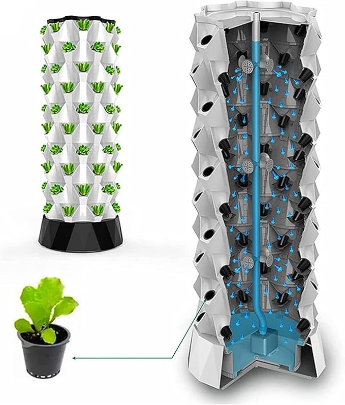 Hydroponic Growing Kits Indoor Garden Hydroponics GrowingPlants Germination Kit with Hydrating Pump Timer for Fresh Garden Fruits Veg
