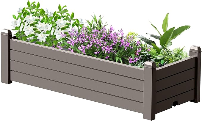 EFU Outdoor Garden Raised Bed Planter Box for Vegetables and Flowers (507A)