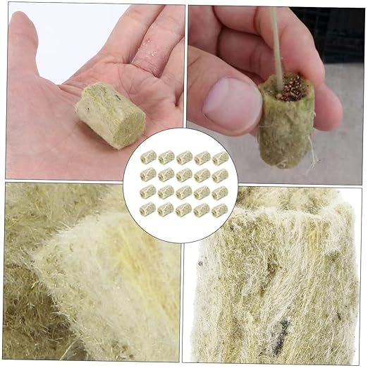 BESPORTBLE 120pcs Compressed Hydroponic Wool Cubes for Soil Planting for and Cuttings Height for Orchids Tomatoes and Peppers