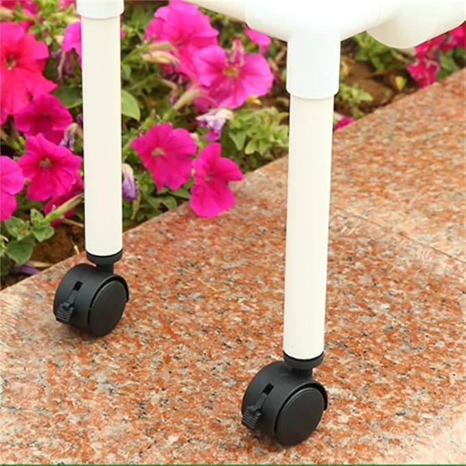 Hydroponics Growing System Kit Balcony-Type Hydroponic Vegetable Growing MachineSingle-Layer Hydroponic Planting RackPVC-Pipe Hydroponic Garden Plantingfor VegetablesFruitsHerbB