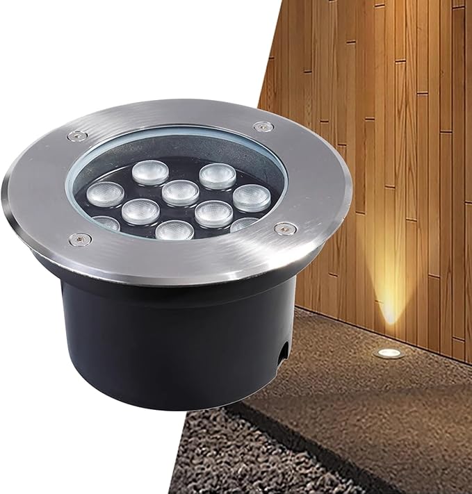Low Voltage Landscape Lights LED Underground Light IP65 Waterproof Embedded Garden Ground Lights for Pathway Patio Driveway Step Deck Landscape Light