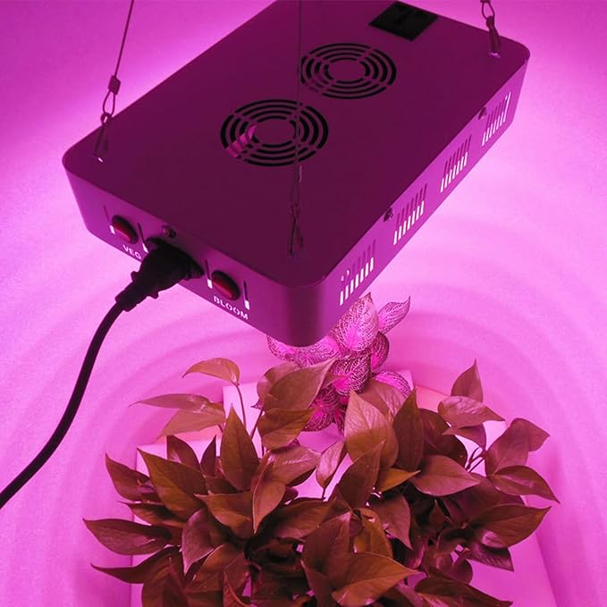1200W LED Plant Grow Light - 3x3ft Full Spectrum Daisy Chain Plant Light with Double Switch and 3 Lighting Modes for Plants Seeding Veg &amp BloomWhite