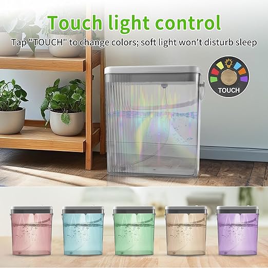 Indoor Drip Irrigation System with 2-Gallon Water Tank Touch Night Light &amp Programmable Timer-Self-Watering Kit for 10 Potted Plants