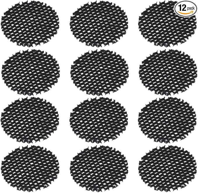 Gardenreet Aluminum Hexagonal Louver Lens for MR16 Bulb - Low Voltage Landscape Lighting Spotlight Well Light Down Light - Reducing Brightness and Side Glare (12 Pack)