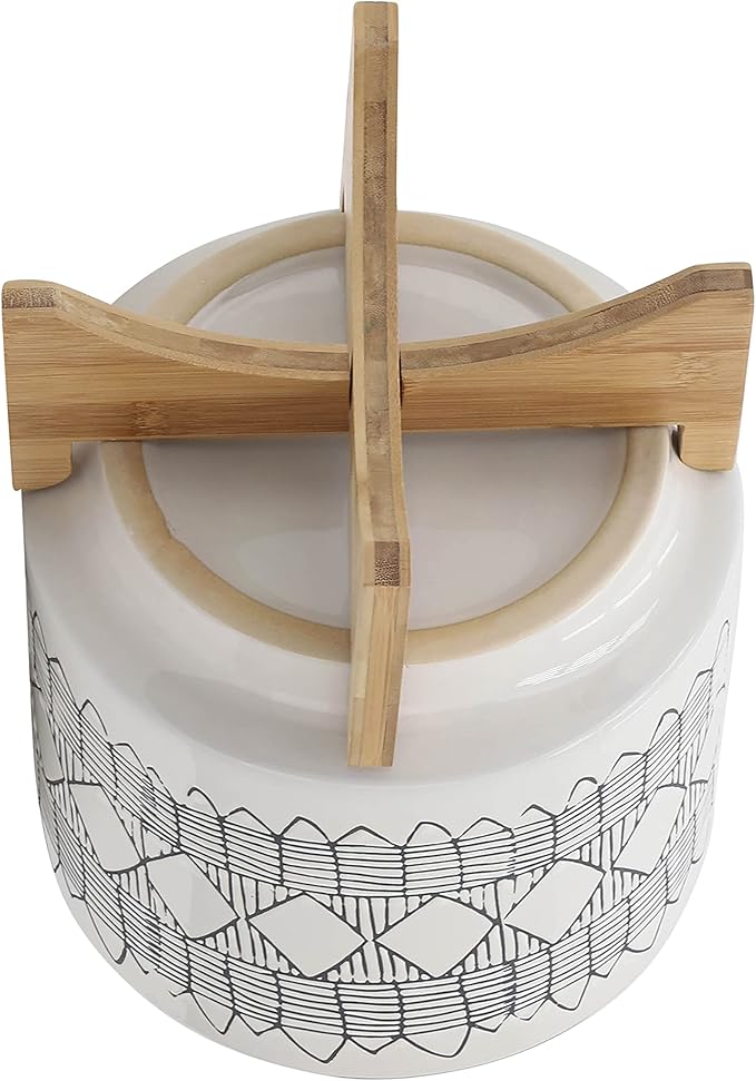 10 Planter ON Wooden Stand Gray