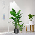 Floor Grow Lights for Indoor Plants Full Spectrum Plant Light with 68 Stand for Growing Large Tall Plants White Halo Grow Lamp with 6/12/16H Timer 3 Light Modes 5 Dimming