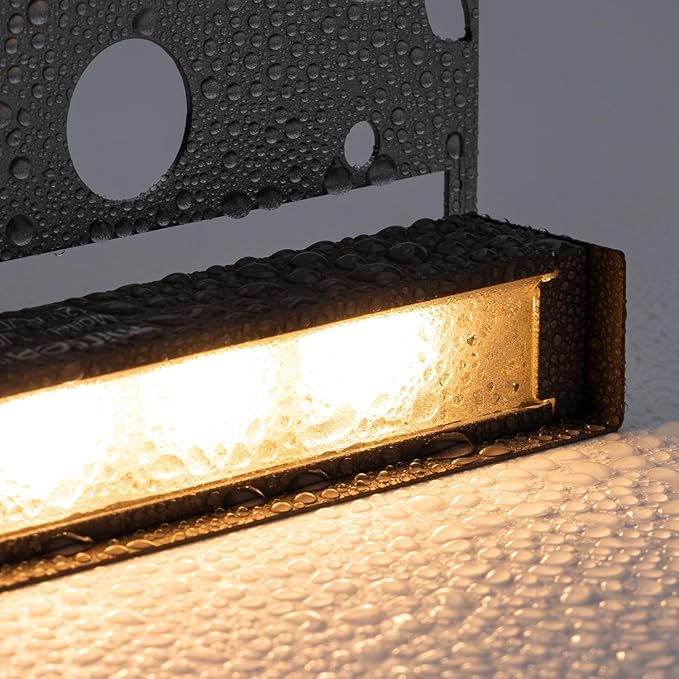 mirrea 7 Outdoor Hardscape Lighting Low Voltage Retaining Wall Lights Step Lights 12V 2W LED 2700K Warm White Pack of 8