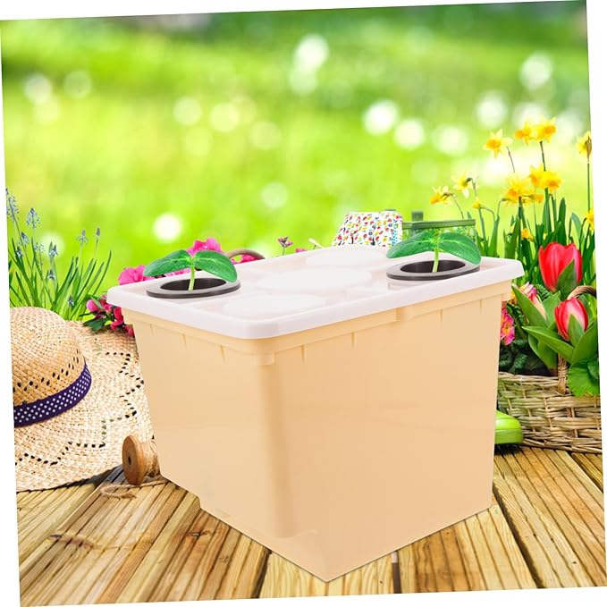 TOYANDONA Soilless Cultivation Buckets Greenhouse Plants Growing Box Hydroponic Plants Bucket Soilless Flowerpot