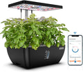 iDOO Hydroponics Growing System Kit 12Pods WiFi Christmas Gifts for Women Mom Indoor Herb Garden with LED Grow Light for Home Built-in Fan AutoTimer 6.5L Large Tank Plant Germination Kit Black