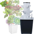 Hydroponic Tower Garden Hydroponic Planting System DIY Hydroponic Farm Equipment Suitable for Indoor Herbs Fruits and Vegetables(15 Holes)