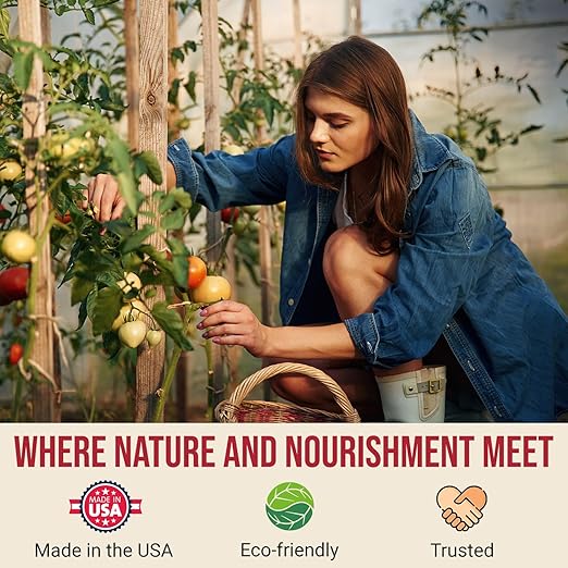Eden Tomato Organic Enriched Fertilizer | Neem Plant Food 8-5-8 Enriched Formula | for Growing Healthy &amp Natural Tomatoes (5lbs)