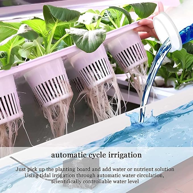 Hydroponic Growing System with Automated LED Lights Vertical Indoor Tower Garden Multi-Layer Planter for Soilless Cultivation Intelligent Indoor Farming Equipment