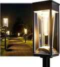 10W Solar Garden Stake Wusi Light –Weatherproo Square Tungsten Lawn Lights for Outdoor Pathway Lighting No Wires Required with Automatic Night Activation(1PCS)