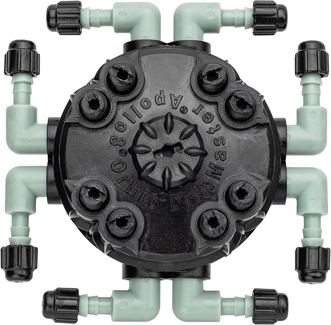3-Pack Orbit 8-Port Manifold with Adjustable Flow for Irrigation