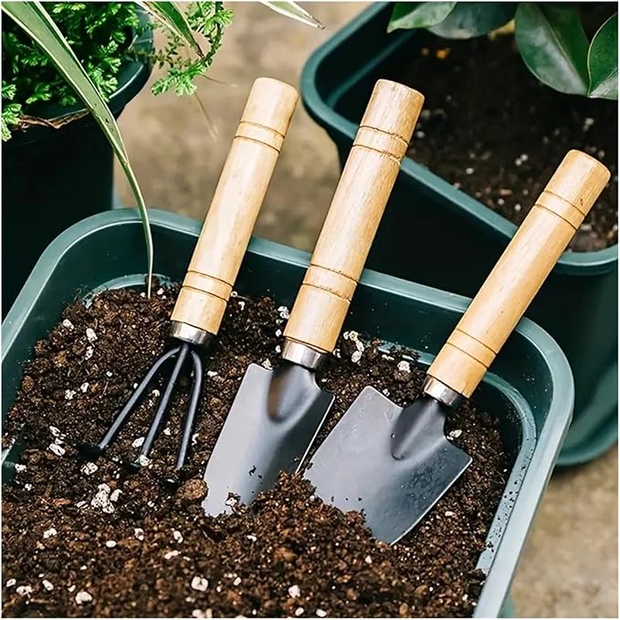 3pcs/Set Garden Tool Set Gardening Mini Succulent Plant Loose Soil Flower Gardenin