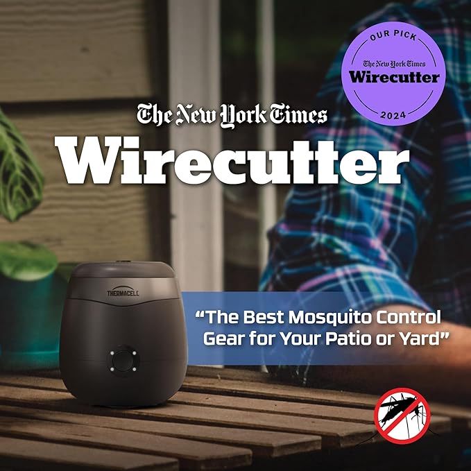 Thermacell E-Series Rechargeable Mosquito Repeller with 20’ Mosquito Protection Zone Bug Spray Alternative Scent Free