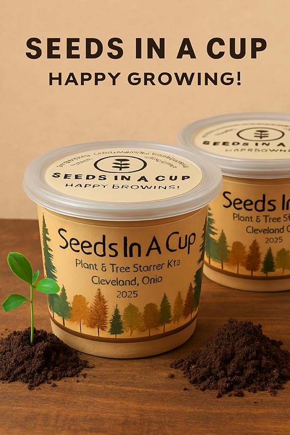 Seeds In A Cup® Custom Garden in A Box – 10-Pack Grow Kit with 50+ Vegetable &amp Herb Seed Options Complete Indoor/Outdoor All-in-One Gardening Starter for Beginners Families &amp Food Love