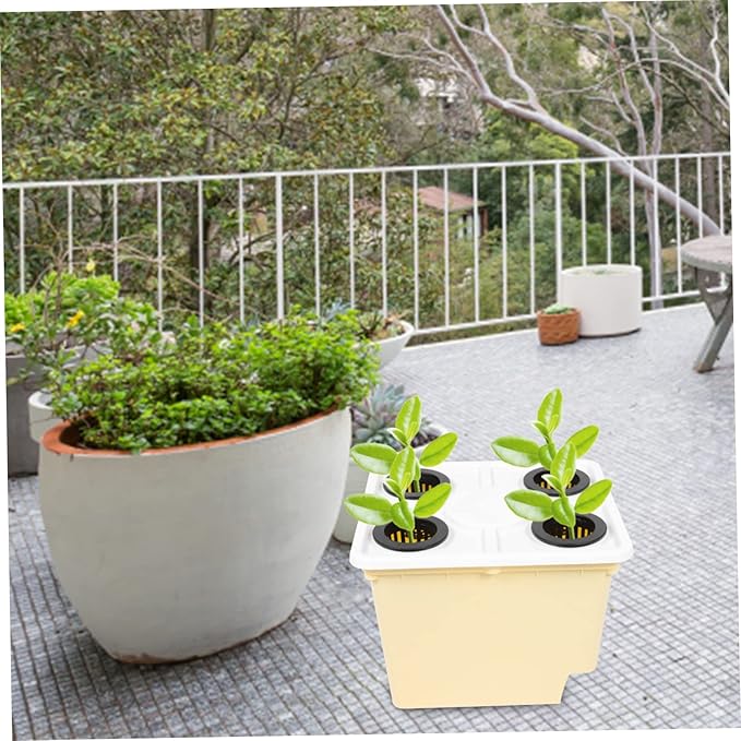POPETPOP Hydroponic for Soilless Cultivation Planting Bucket for Vegetables and Fruits for Greenhouse Balcony and Indoor Gardening
