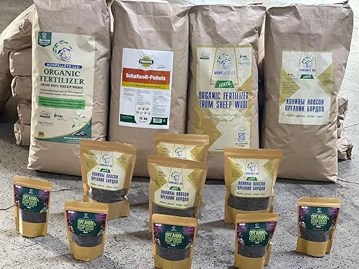 Monpellet Organic Fertilizer 30LB Bag Fertilizer from Sheep Wool for Outdoors &amp Indoors for Fruit Vegetable Flowers Plants