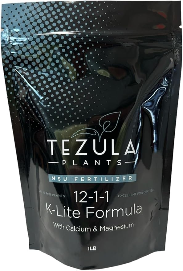 Orchid Fertilizer (MSU) 1lb Bag K-Lite (12-1-1-10Ca-3Mg) Excellent for Orchids &amp Houseplants - Urea Free (Greencare)