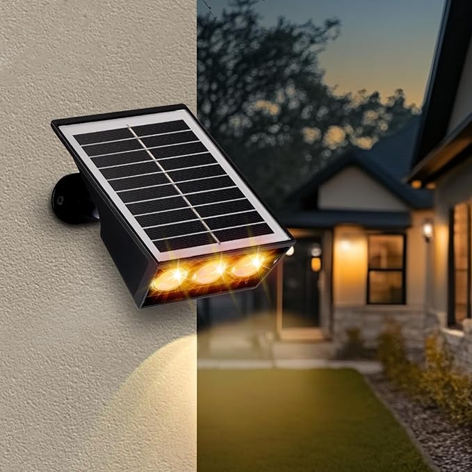 Solar Spot Lights Outdoor RGB Solar Landscape Spotlights IP65 Waterproof Adjustable Light House Lights Colorful Spot Light for Yard Garden Pathway (6)