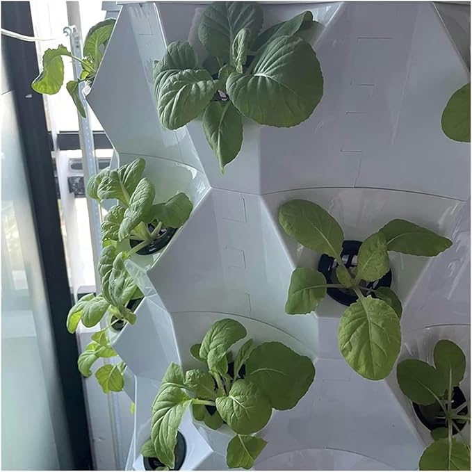 Hydroponic Grow Kit Hydroponics Growing Smart Hydroponics Vertical Garden Grow Kit Pineapple Tower Indoor Outdoor for Planting Veget