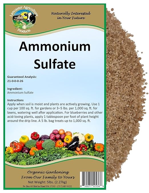 Ammonium Sulfate Fertilizer (5 Pounds)