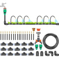 Automatic Garden Watering Kit Drip Irrigation Equipment Nozzle Drip Irrigation Garden Watering 360° Adjustable Misting Nozzle Easy Installation Smart Timer 1Sec - 300 Min 30m