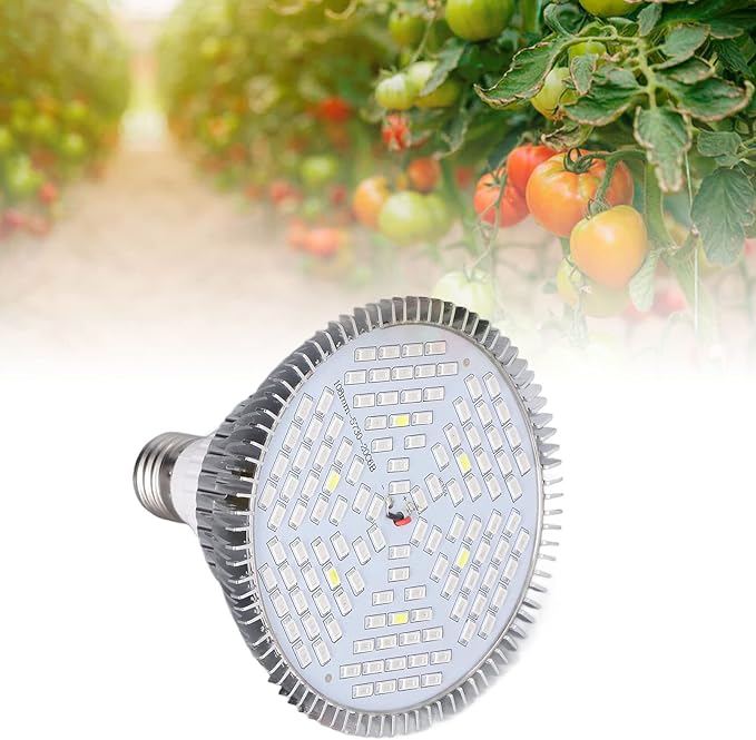 Grow Light Bulb Full Spectrum Low Power Consumption LED Grow Lamp Bulb Low Heat Generation Energy Saving LED Seed Lamp Bulb(120 Lamp Beads)