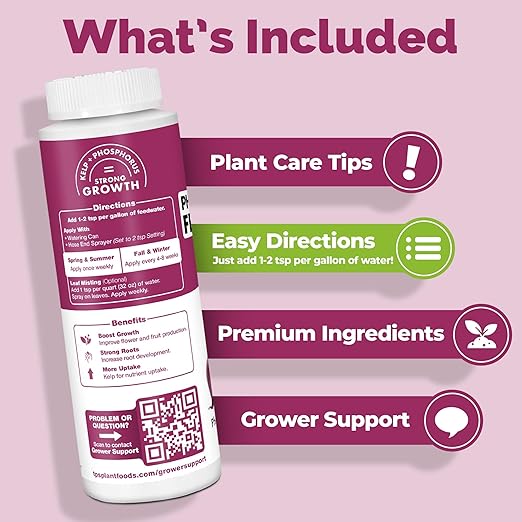 Phosphorus Fertilizer – Liquid Bloom Booster for Strong Roots Bigger Blooms &amp Flower Development 1 Gallon