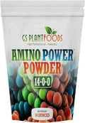 Amino Power Powder Nitrogen Fertilizer - Plant Based High Nitrogen Fertilizer for Plants - All Natural Nitrogen Source and chelating Agent - Suitable for Turf Vegetables Fruits &amp Berries