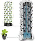 Hydroponics Tower SetGarden Hydroponic Growing Vertical Tower Vegetable Plant Tower Gift for Gardening LoverAutomate Aeroponics Mini Indoor Outdoor Home Grow HerbWhite-8floors
