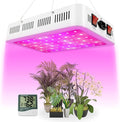 NAILGIRLS LED Grow Light 600W Grow Lamp for Indoor Plants Full Spectrum Plant Growing Light Fixtures with Daisy Chain Temperature Hygrometer