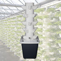 Hydroponic Growing System Kit Hydroponic Garden Tower with Pump System 5/6 Layers Indoor Vertical Hydroponic Garden Tower for Herbs Fruits and Vegetables(Size:5 Layers 25 Holes)