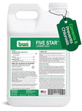 Five Star LQ Iron 12-0-0 Liquid Fertilizer for Rapid Green-Up &amp Chlorosis Correction - Perfect Nitrogen Fertilizer with 6% Iron 2% Manganese &amp Low pH for Turf Trees &amp Ornamentals - 2.5 G