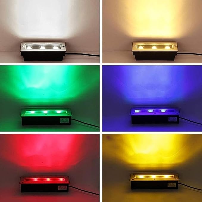 Underground Light LED - LED Beam Spotlight 9W Outdoor Buried Spot Lights IP65 Ground LEDs Landscape Lamp Rectangle Waterproof Stainless LEDs Floor LandscapeWarm White 9W (12V)